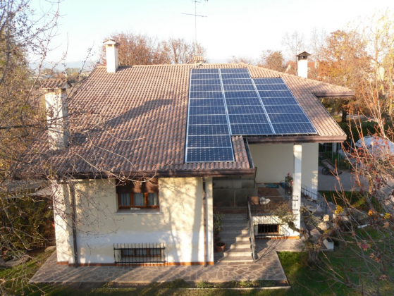 Impianto fotovoltaico installato nel comune di Maserada (TV)